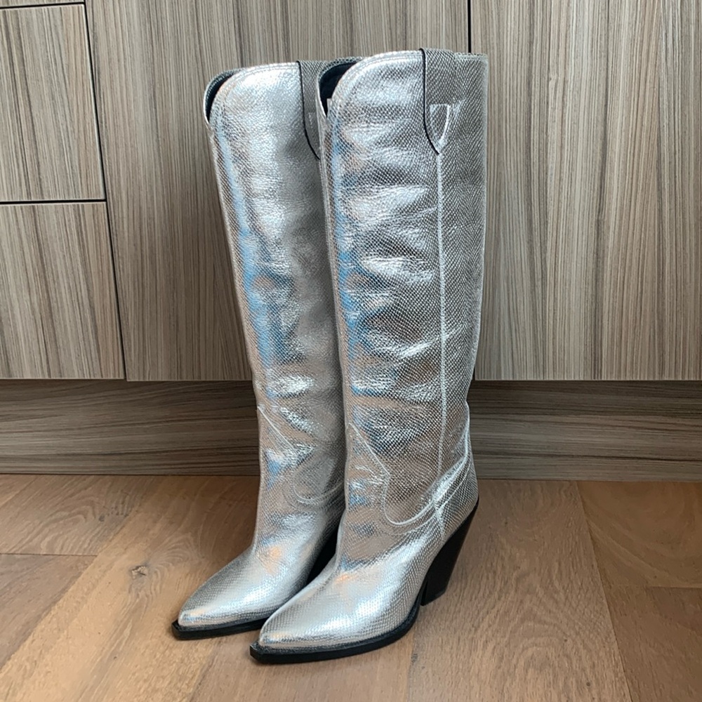 Isabel Marant western silver metallic boot eu40 - Picture 5 of 13